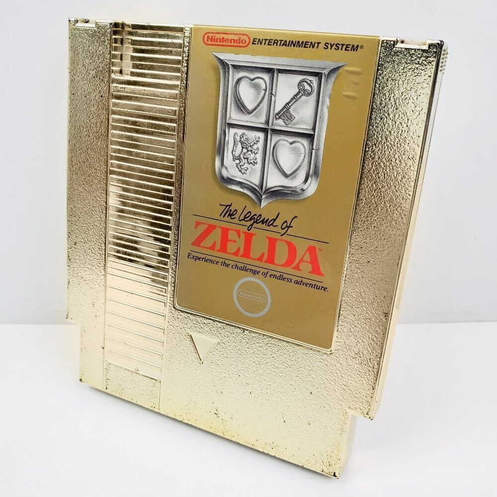 Legend of Zelda Gold NES Nintendo Video Game Authentic 1987 Tested